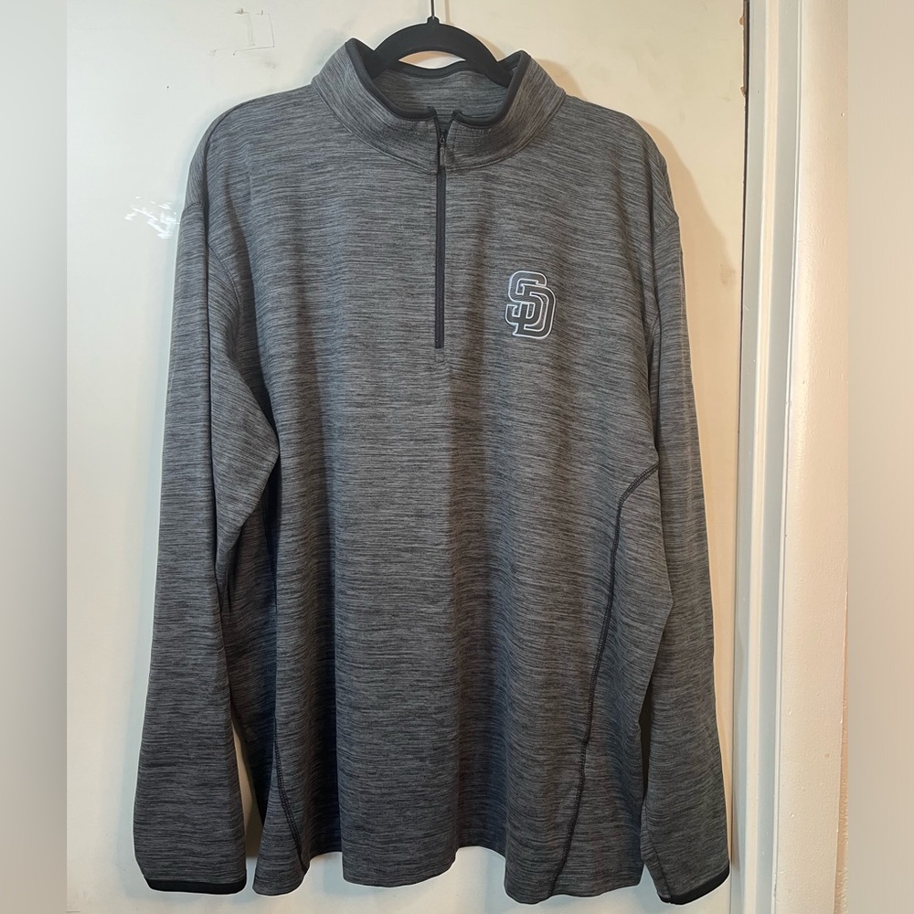 Under Armour Heathered Gray Quarter-Zip Pullover